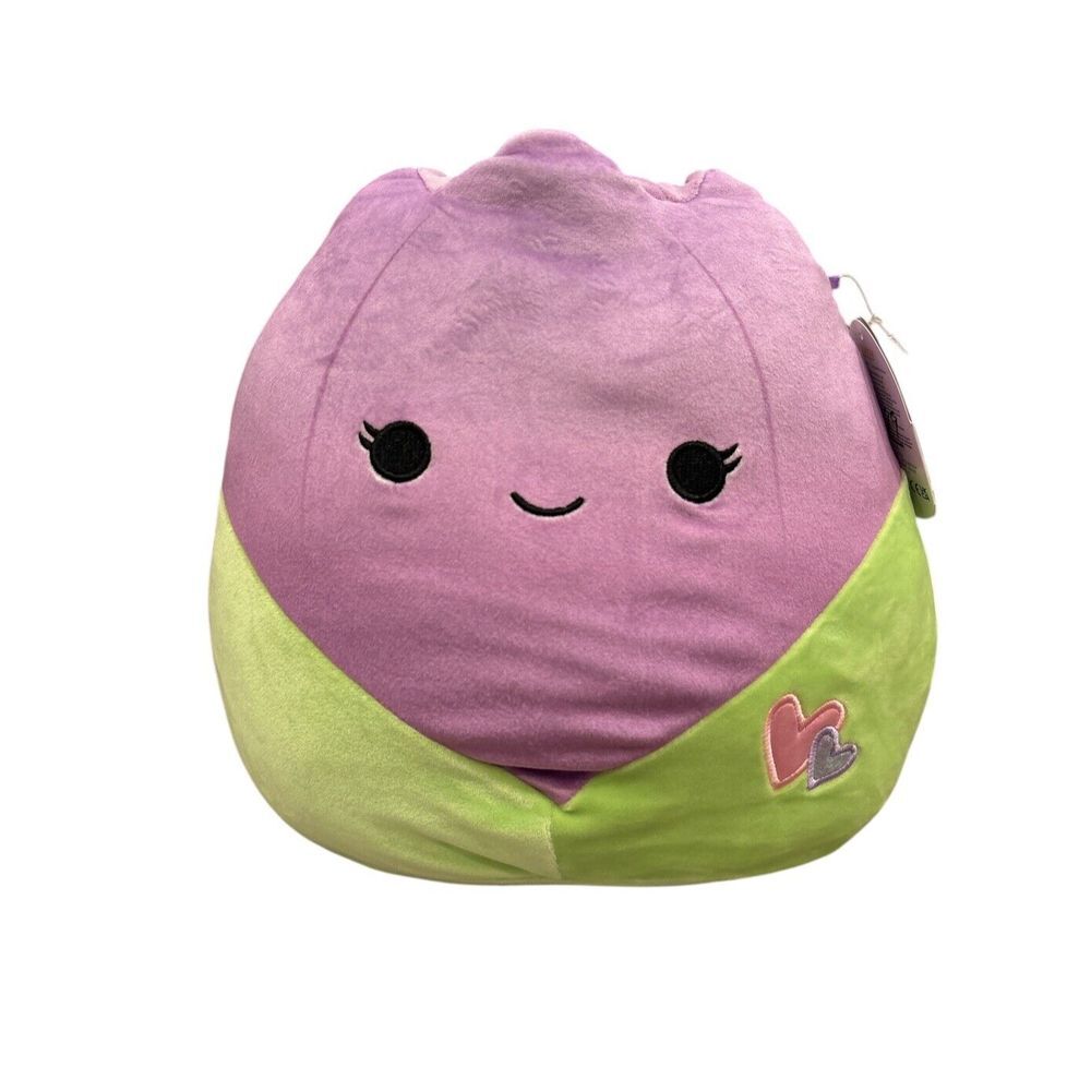 Squishmallow 12" Rare Jackie The Purple Tulip  Super Soft Plush Toy NWT Jellytoy